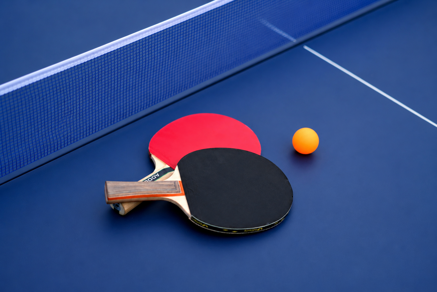 Table Tennis Paddle and Ball
