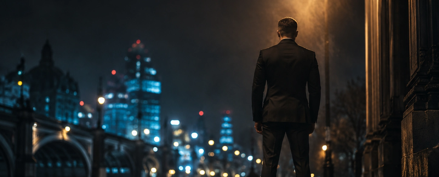 Man Guard close protection officer CPO bodyguard VIP escort UK street