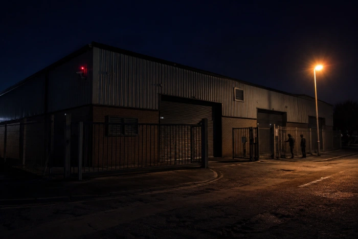 Manned guarding commercial premises UK night security Man Guard