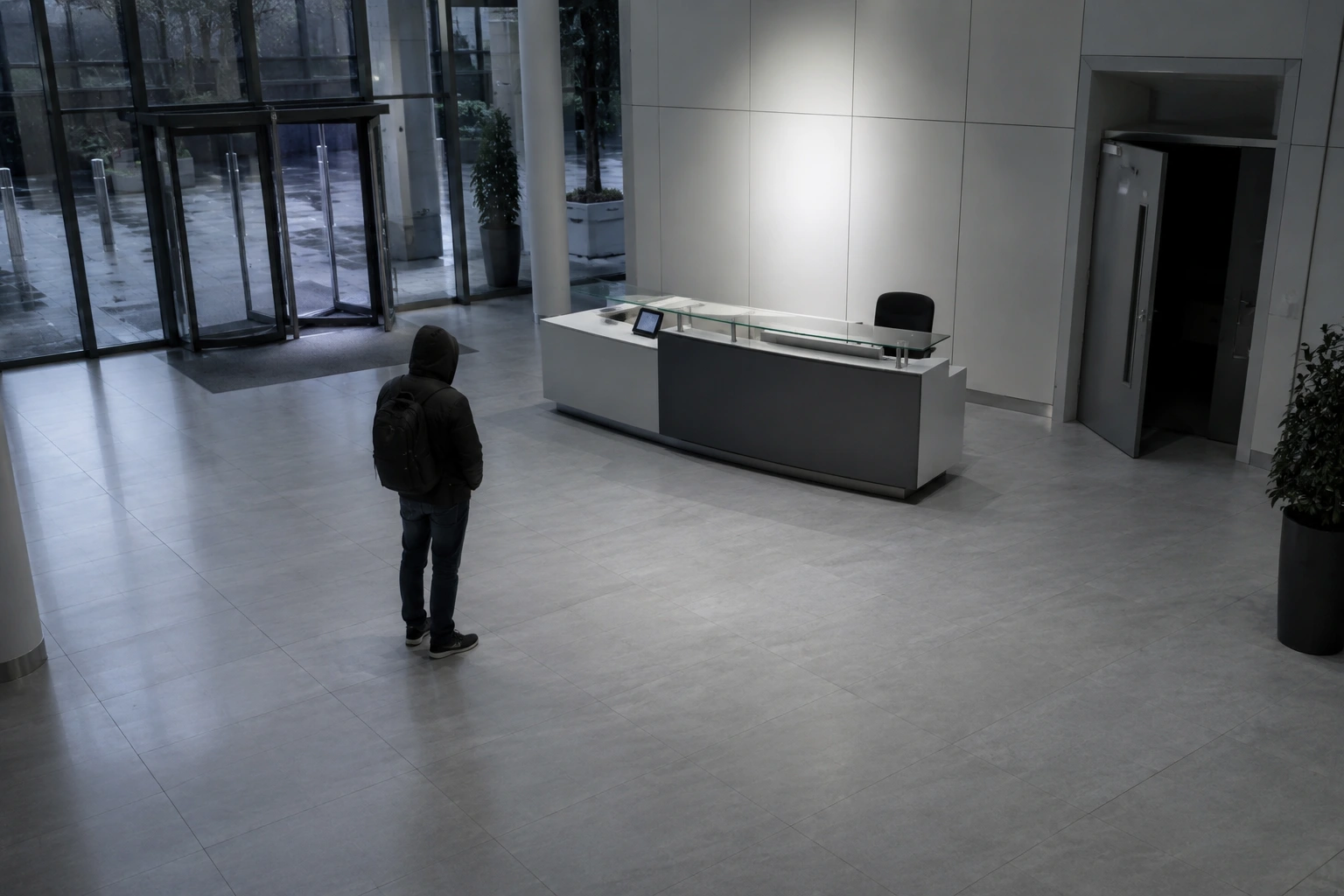 Corporate office security risk UK Man Guard