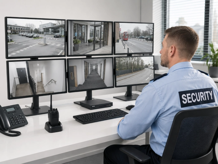 Corporate office security risk UK Man Guard