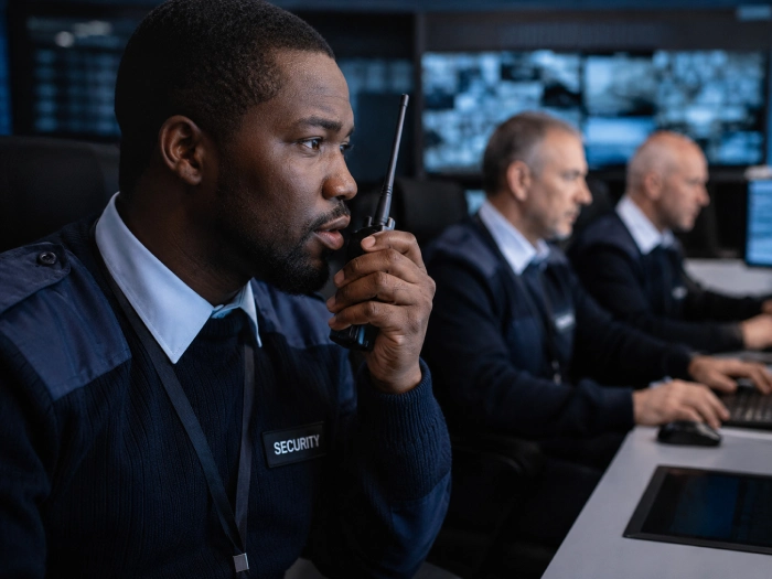 Professional office reception security concierge